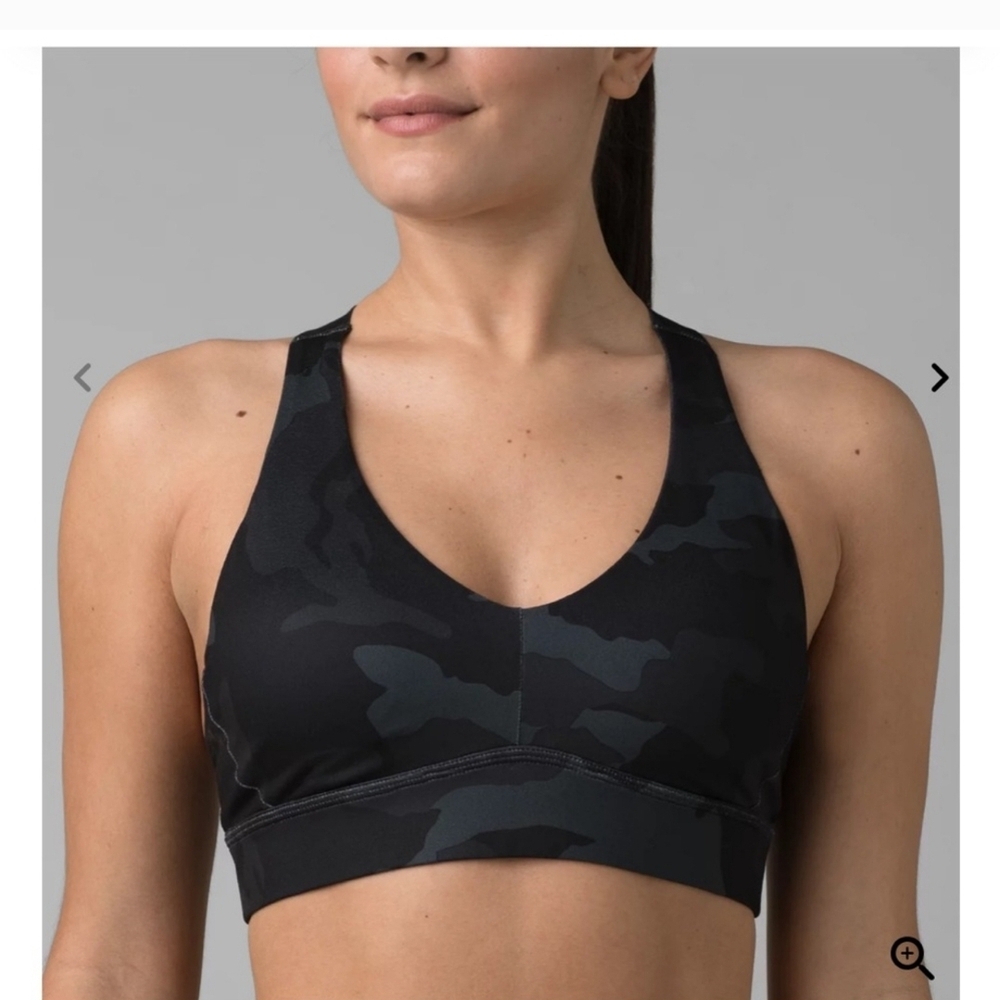 Prana Dark Camouflage Sports Bra NWT XS